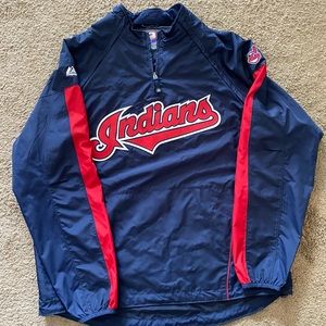 Vintage Cleveland Indians bullpen Windbreaker